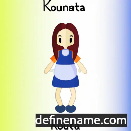 cartoon of the name Kouinta