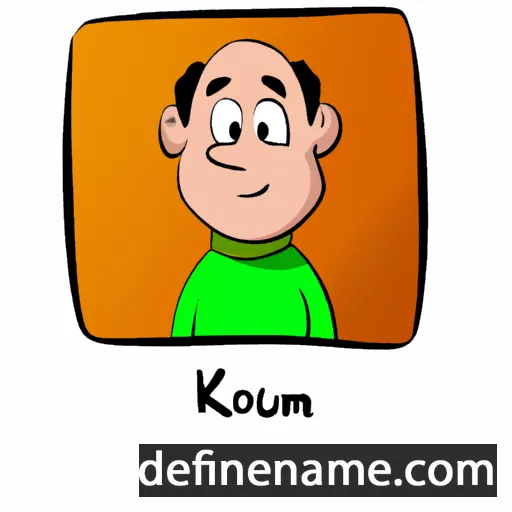 cartoon of the name Koulm