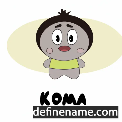 cartoon of the name Kouma