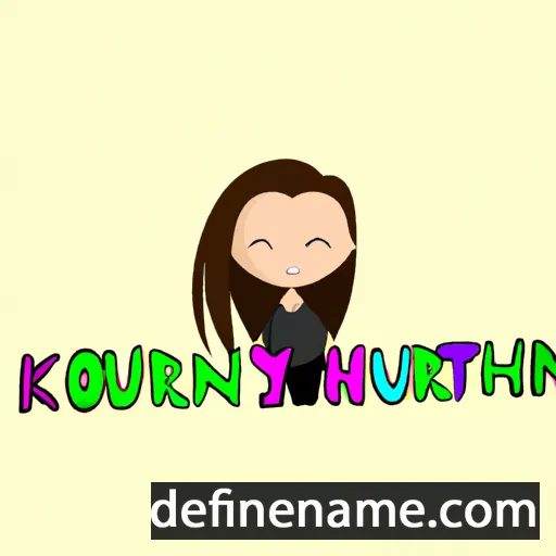 cartoon of the name Kourtlyn