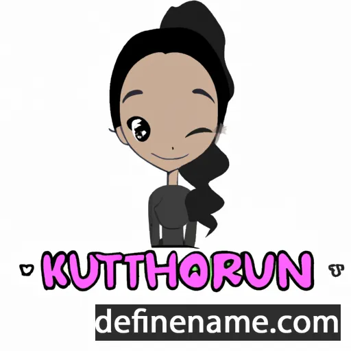 cartoon of the name Kourtlynn