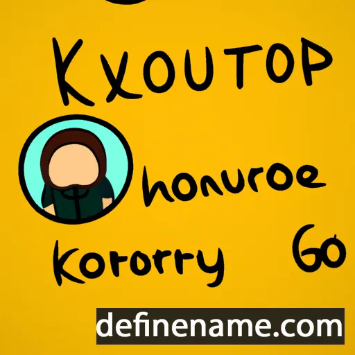 Kourtny cartoon