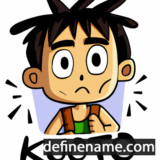 cartoon of the name Kouto