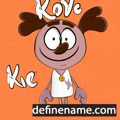 cartoon of the name Kovie