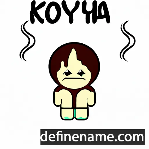 cartoon of the name Koyah