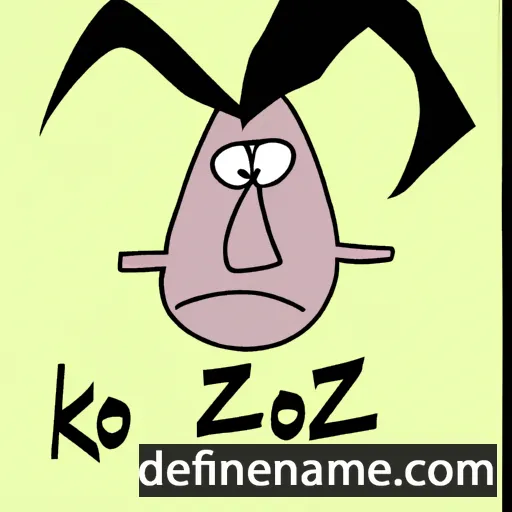 cartoon of the name Koz