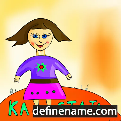 cartoon of the name Krastina