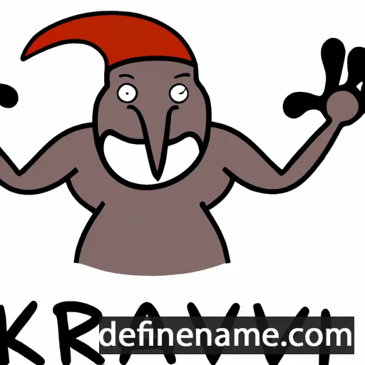 cartoon of the name Kravann