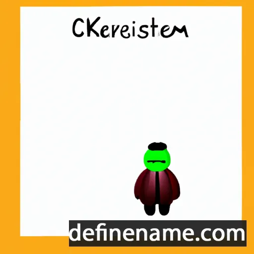 cartoon of the name Kreskentia