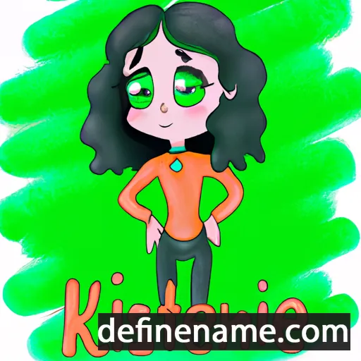 cartoon of the name Krestine