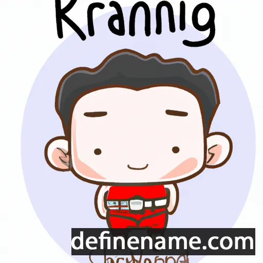 cartoon of the name Kriangchai