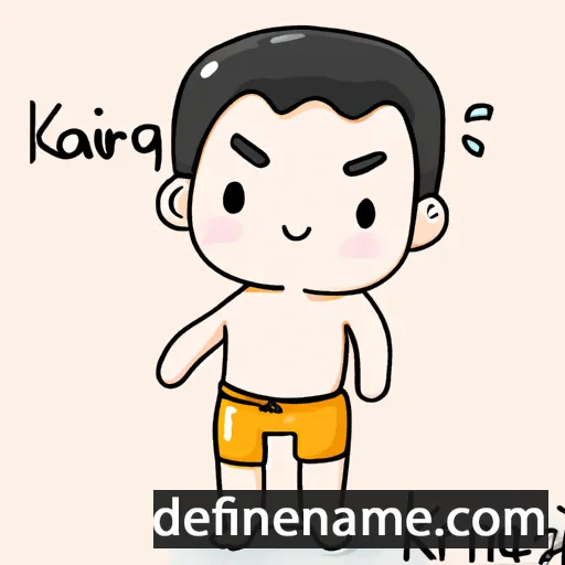 cartoon of the name Kriangkrai