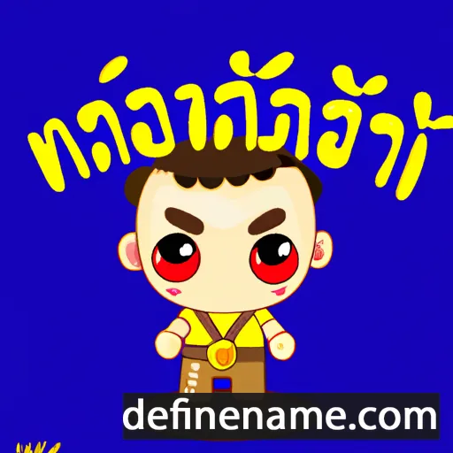 cartoon of the name Kriangsak