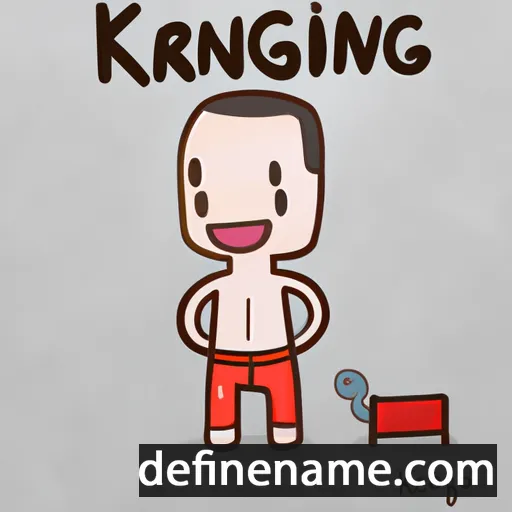 cartoon of the name Kriengkrai