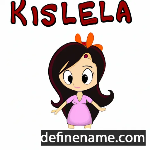 cartoon of the name Krisella