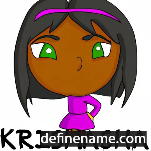 cartoon of the name Krisha