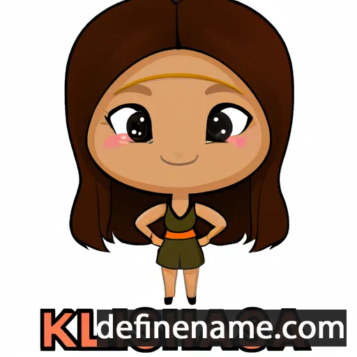 cartoon of the name Krishia