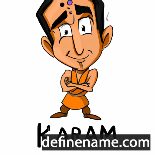 cartoon of the name Krishmar