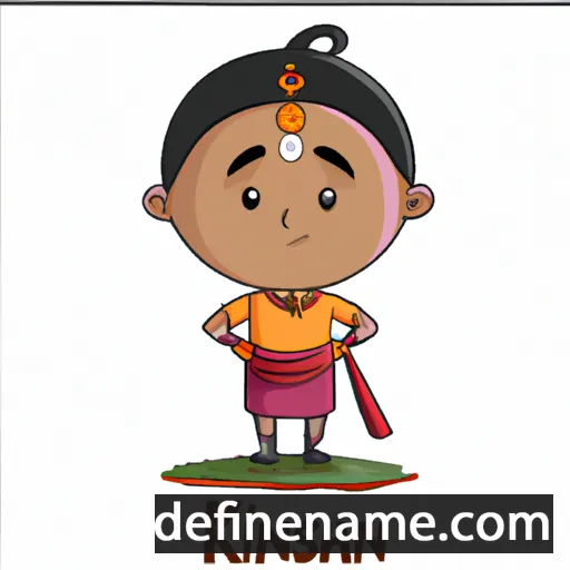 cartoon of the name Krishnan