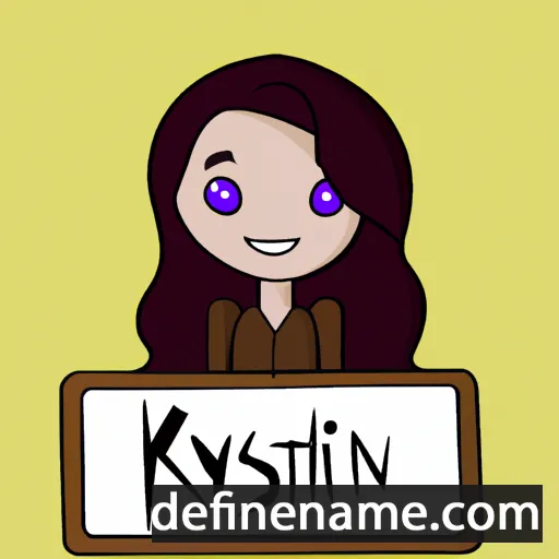 cartoon of the name Krislyn