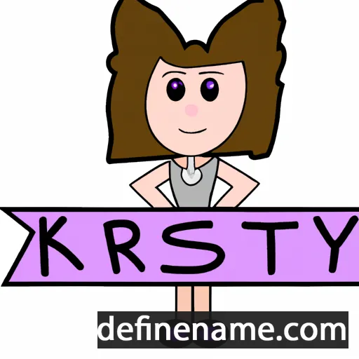 cartoon of the name Krissy