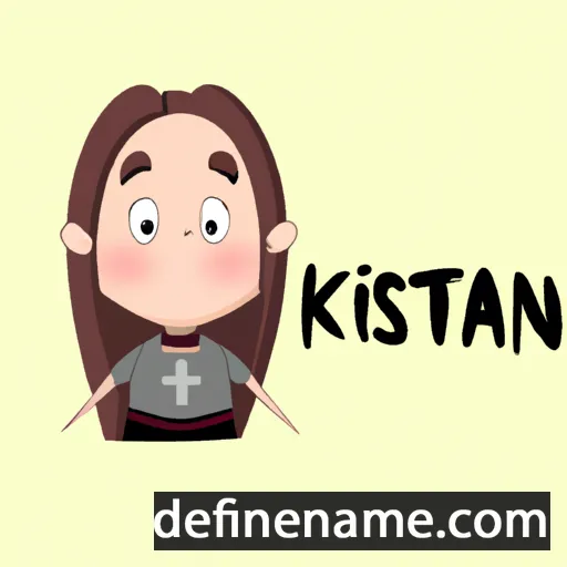 cartoon of the name Kristain