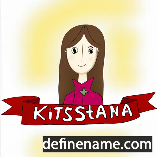 cartoon of the name Kristalina