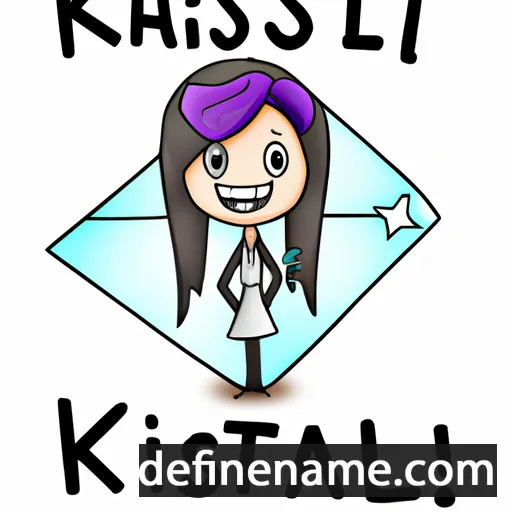 cartoon of the name Kristall