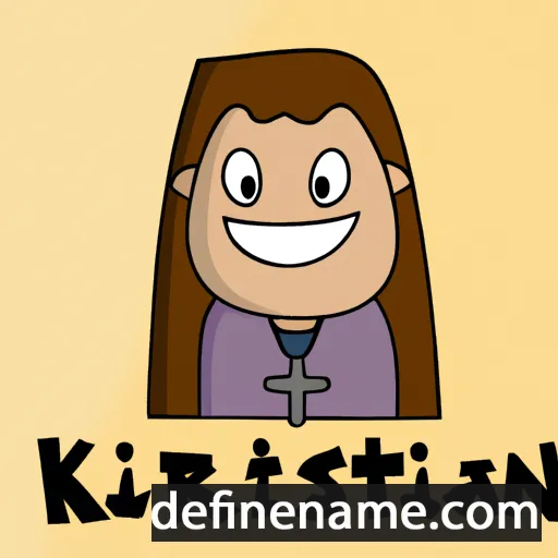 cartoon of the name Kristan