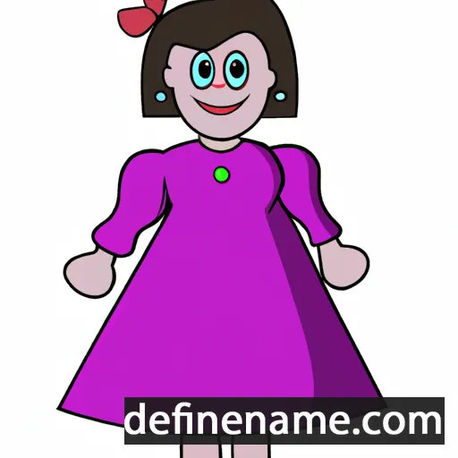 cartoon of the name Kristanna