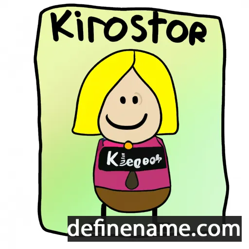 Kristbjørg cartoon