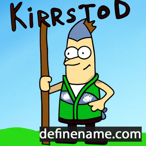 Kristdór cartoon