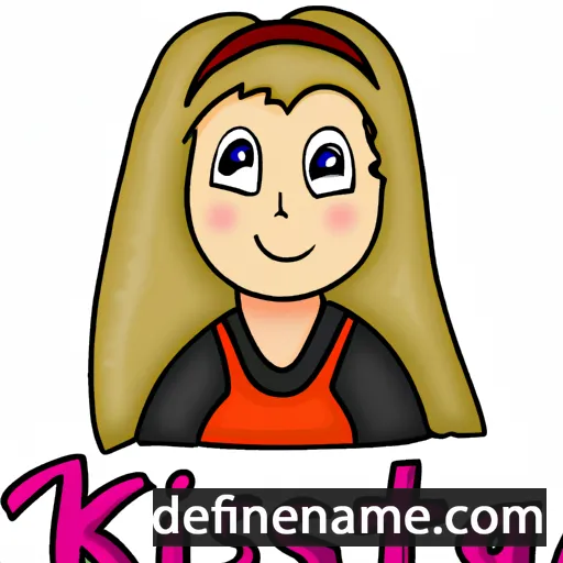 cartoon of the name Kristea