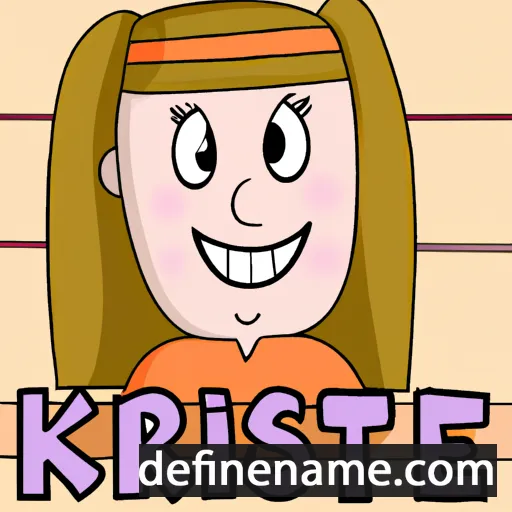 cartoon of the name Kristee