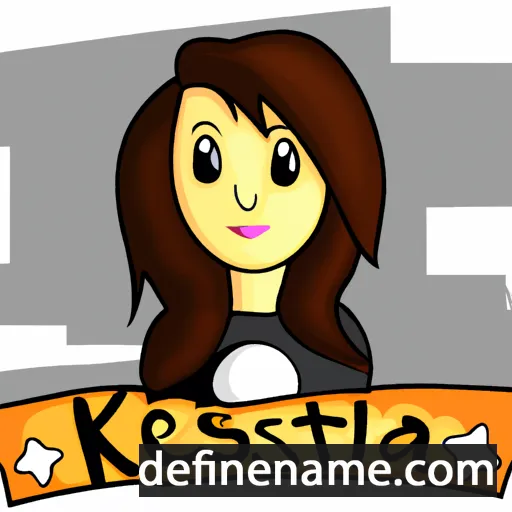 cartoon of the name Kristela