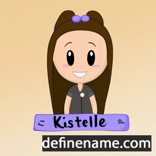 cartoon of the name Kristell