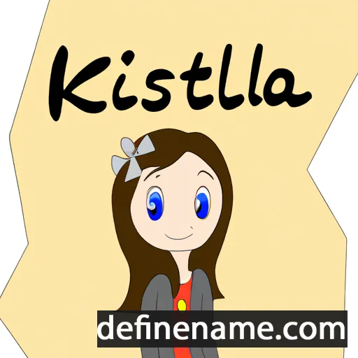 cartoon of the name Kristella