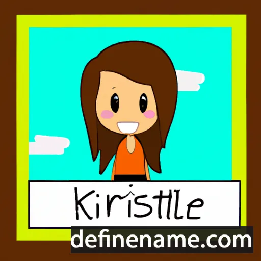 cartoon of the name Kristelle