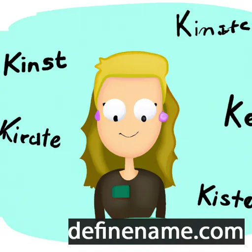 cartoon of the name Kristense