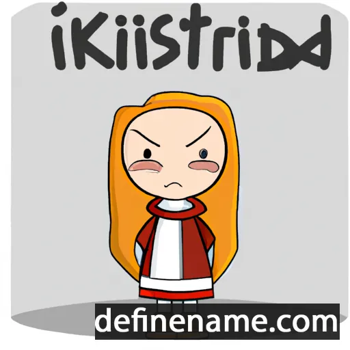 cartoon of the name Kristfríð