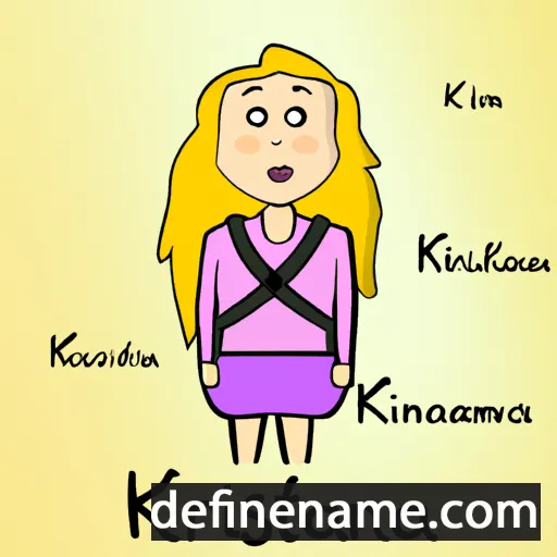 cartoon of the name Kristíanna