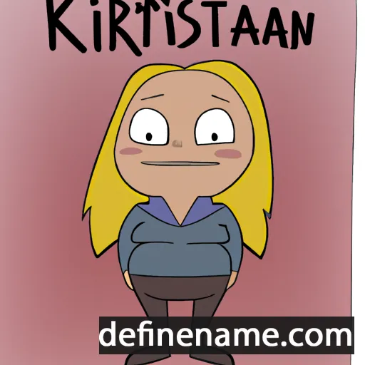 cartoon of the name Kristiarn