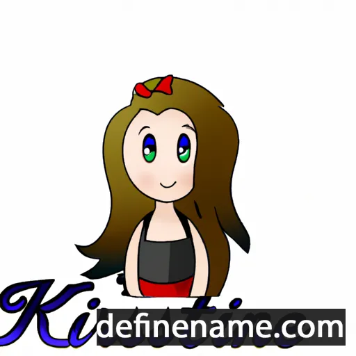 cartoon of the name Kristieanne