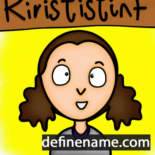 cartoon of the name Kristien