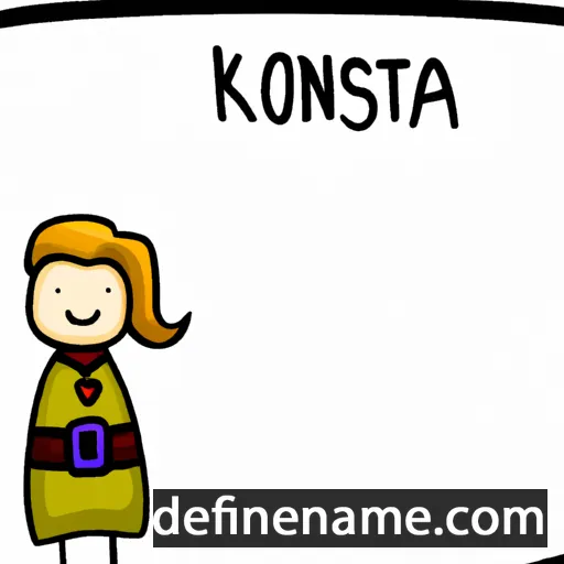 cartoon of the name Kristijona