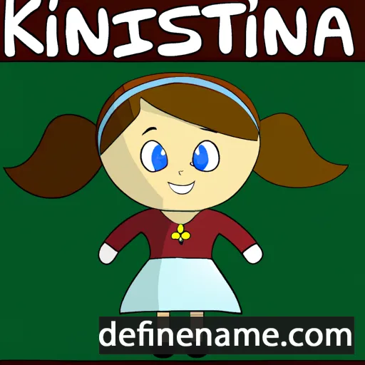 cartoon of the name Kristinna