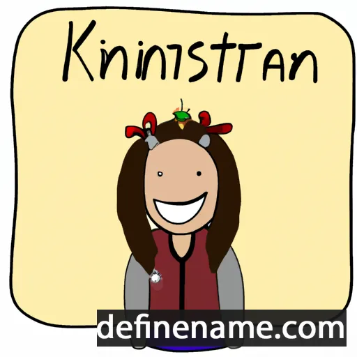 cartoon of the name Kristjanna