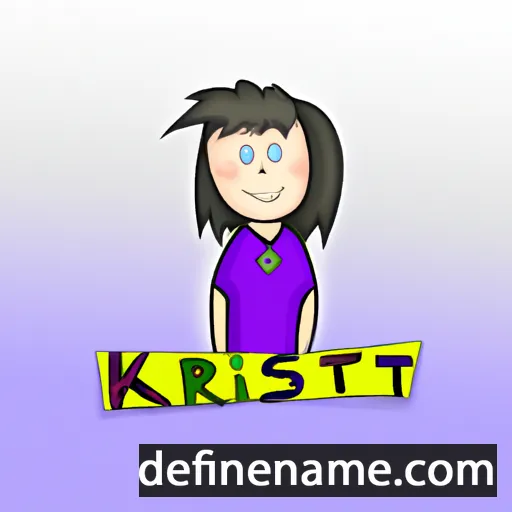 cartoon of the name Kristl