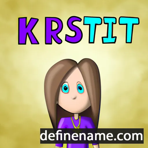 cartoon of the name Kristl