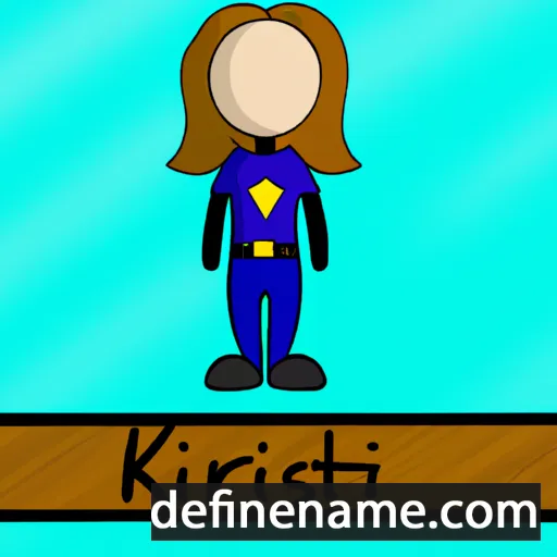 cartoon of the name Kristlín